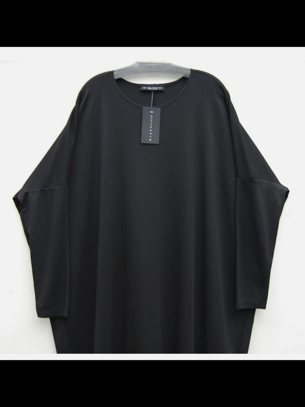 Bryn Walker 3X Oversized Midweight Moda Ponti Damien Black Tunic Top NWT